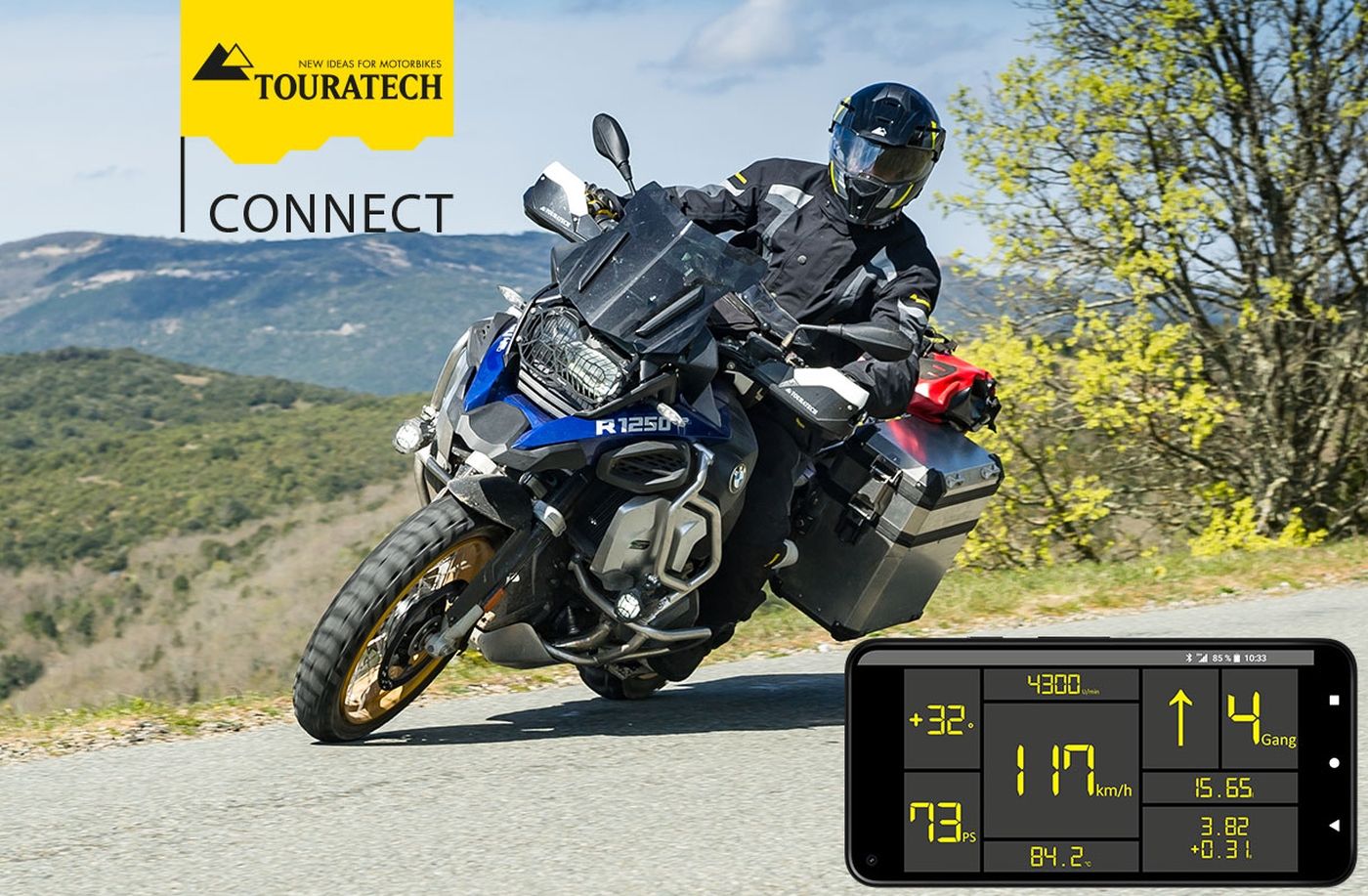 TOURATECH Connect APP inclusive BMW R1250GS GSA